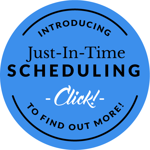 Introducing Just-in-time Scheduling - click to find out more!